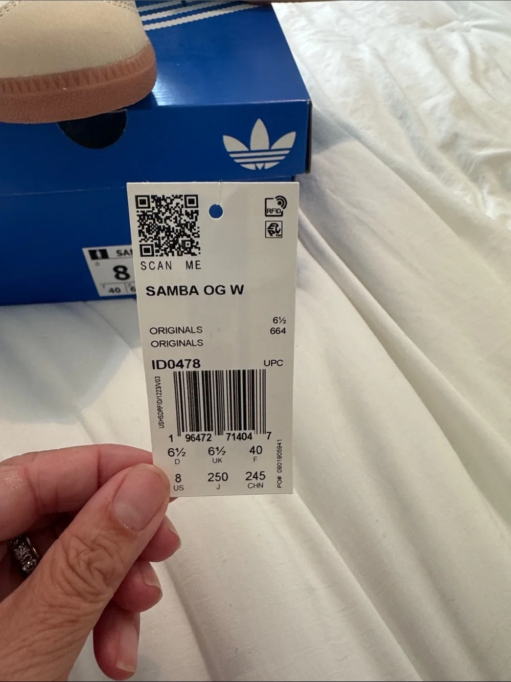 adidas Samba OG Women’s Sneakers - White, Black, Gum